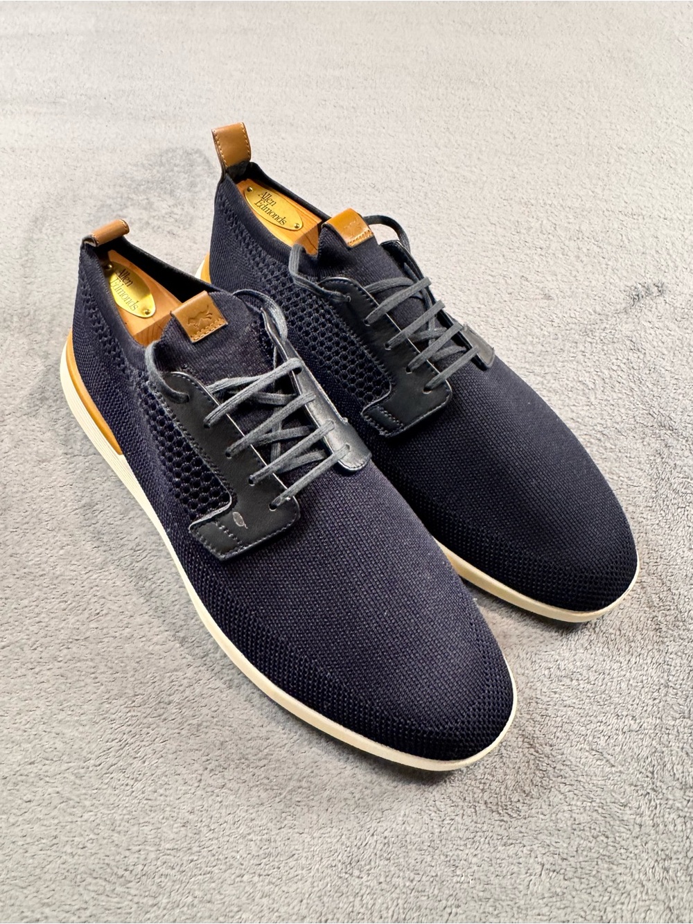 Wolf & Shepherd Men's SwiftKnit Navy Derby Shoes